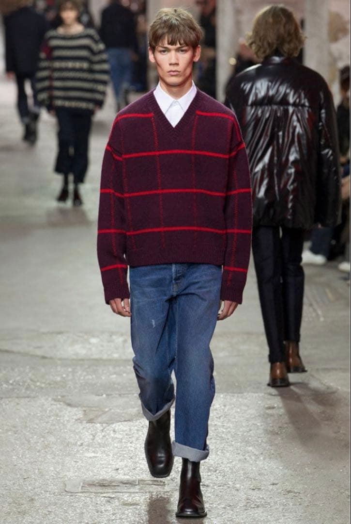 DRIES VAN NOTEN 17-18AW チェックニット スウェット - メルカリ