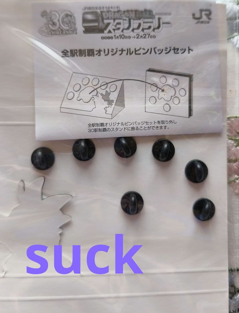ドラゴンボール JR東日本スタンプラリー 全駅制覇オリジナルピンバッジ