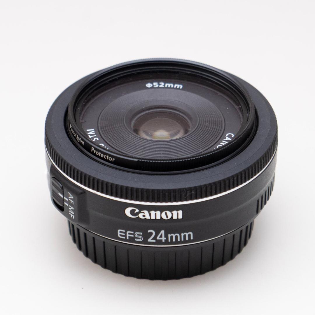 Canon/EF-S24mm F2.8 STM/単焦点レンズ（保護フィルター付） カメラレンズ EF-S24mm F2.8 STM APS-C用 ブラック [キヤノンEF /単