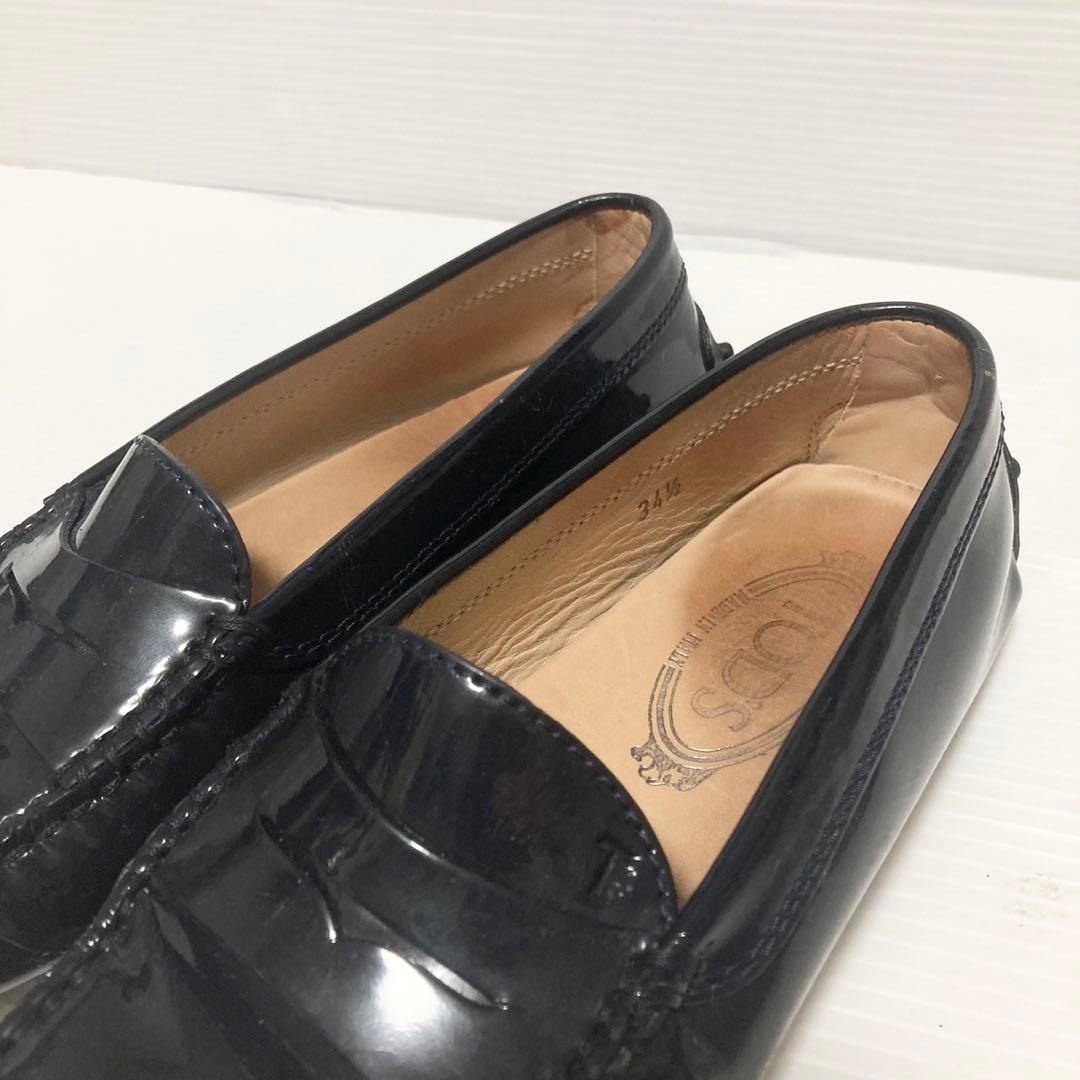 TOD'S トッズ ローファー ドライビングシューズ エナメル ゴンミーニ