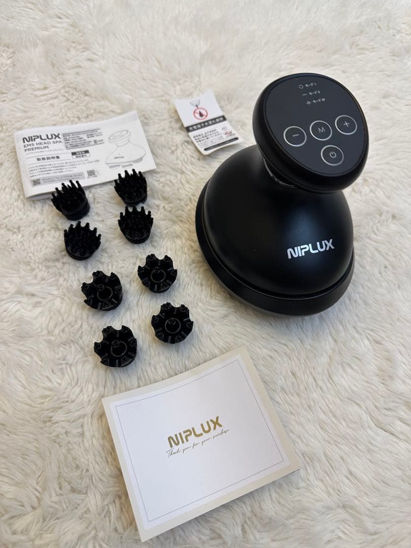 NIPLUX マッサージ器 ブラック 筋膜リリースガン NIPLUX FASCIALAX MINI ニップラックス ファシア
