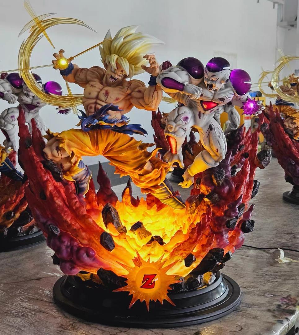 ドラゴンボール 超サイヤ人 VS フリーザ 彫刻フィギュア ガレージ