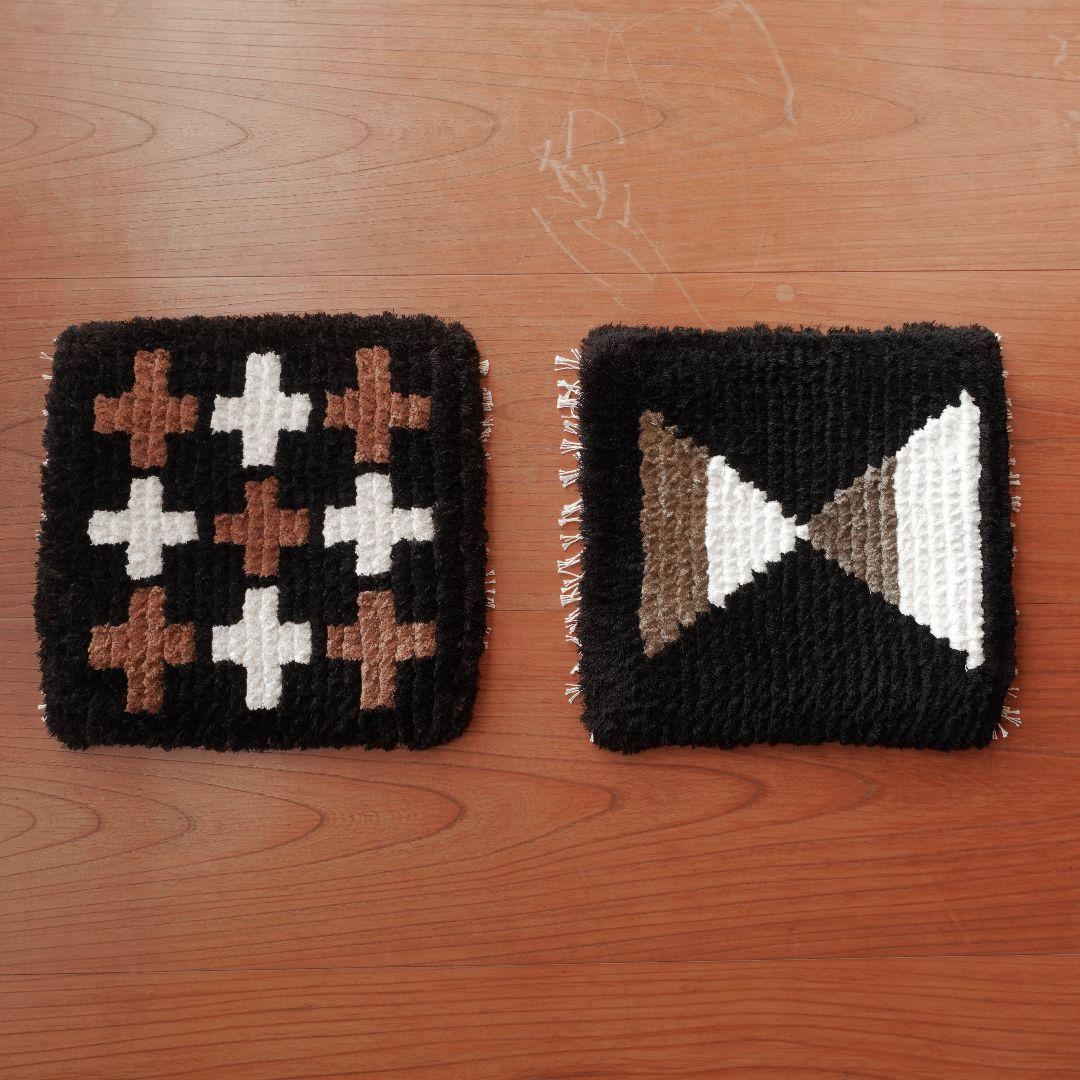 一点物】【手染め糸】ノッティング織 椅子敷き 006 | 激安通販のイー