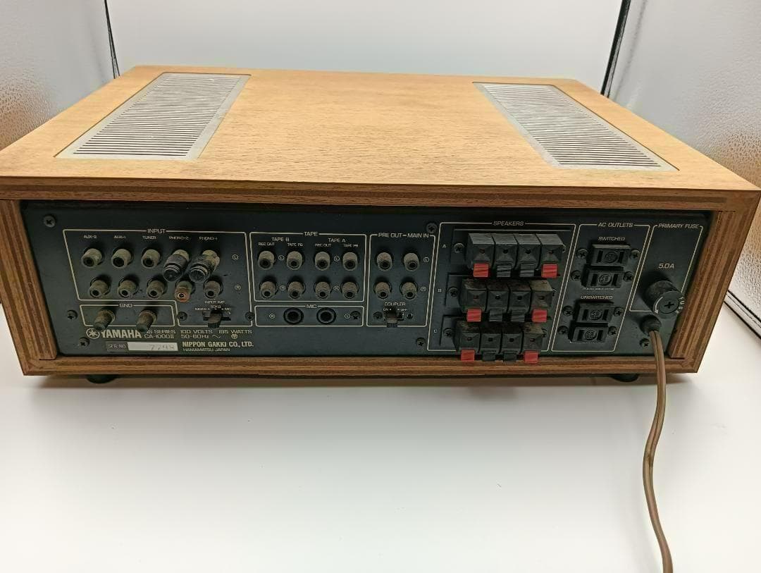 YAMAHA CA-1000 II ヤマハ プリメインアンプ レトロ 通電確認済 - メルカリ