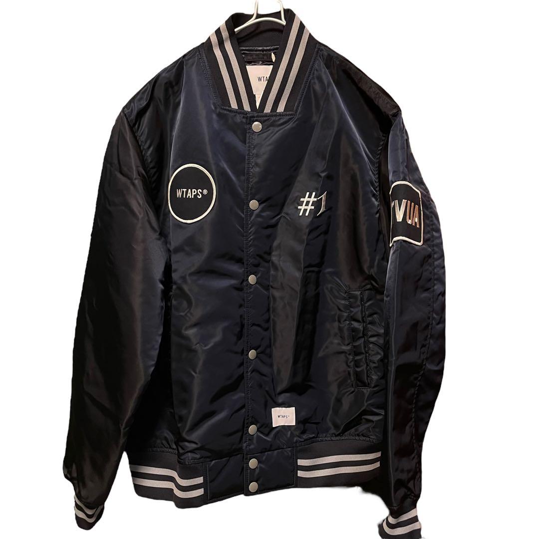 L WTAPS BENCH JACKET NYLON SATIN NAVY - メルカリ