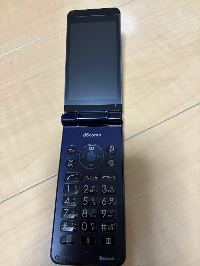 AQUOS ケータイ SH-01J ダークブルー 本体 ケータイ ダークブルー SH