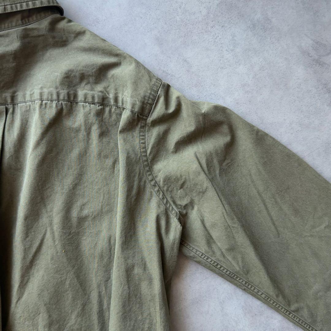 MADISONBLUE】マダムシャツ ウォッシュドアウト カーキ コットン02