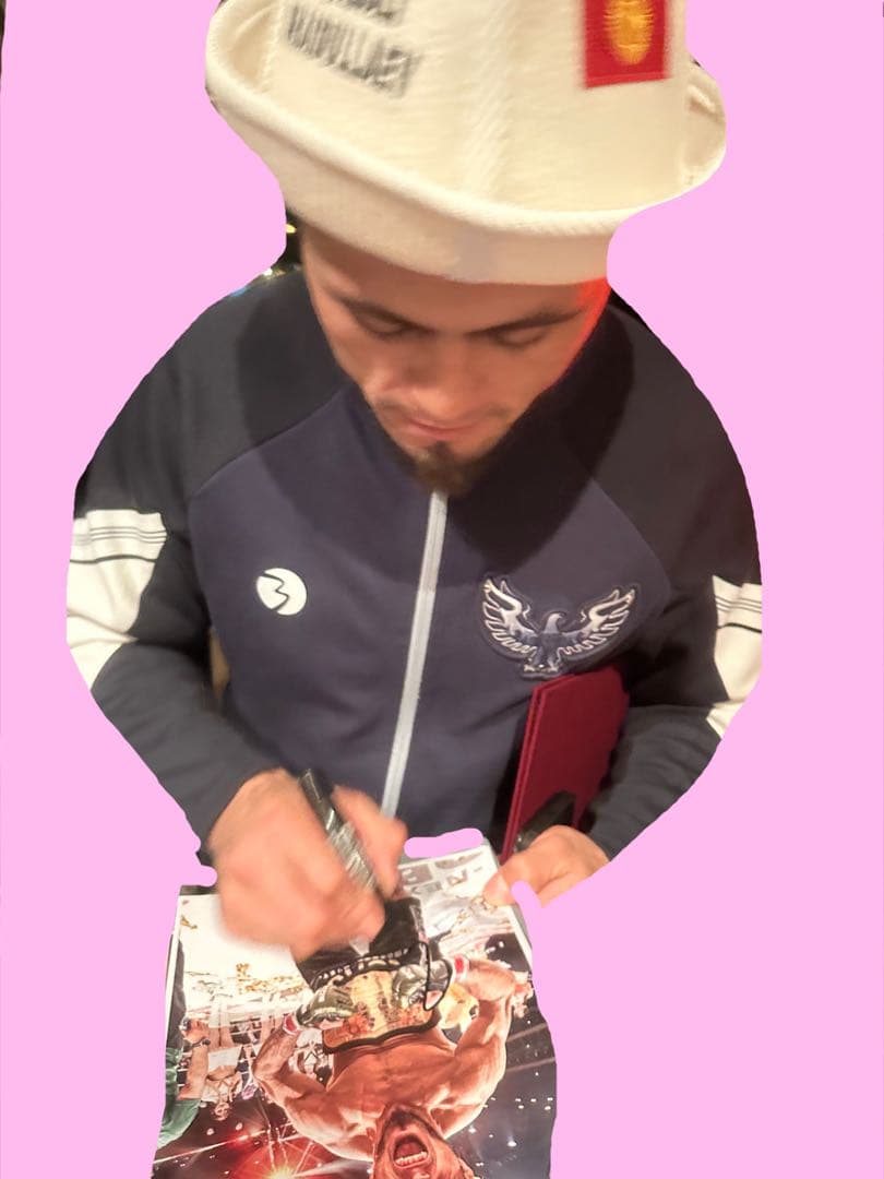 RIZINフェザー級チャンピオン シェイドゥラエフ 直筆サイン A4 朝倉