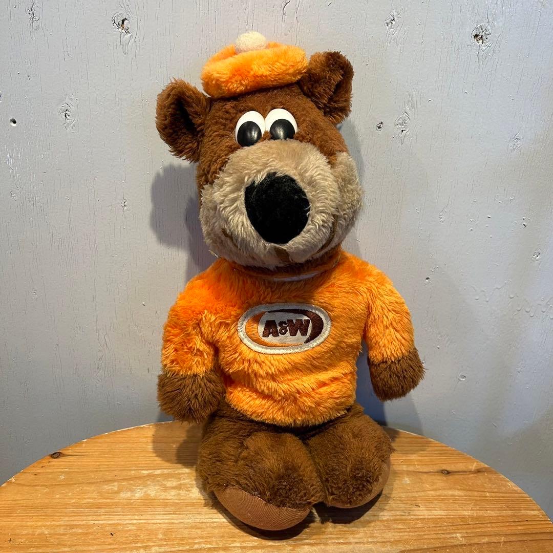 A&W沖縄ルートビア】ベアくん クマのぬいぐるみ アメリカン雑貨 A&W