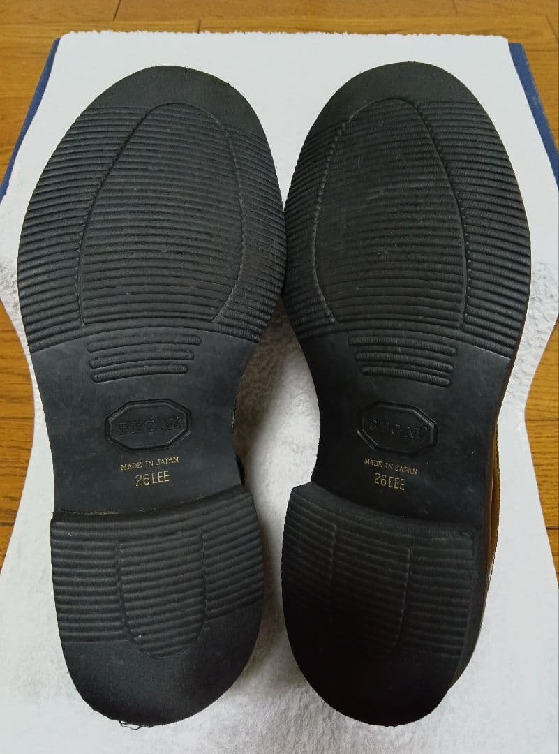 REGAL 26 3E ウィングチップ 黒 幅広 JN03 おかめ飾り リーガル - メルカリ