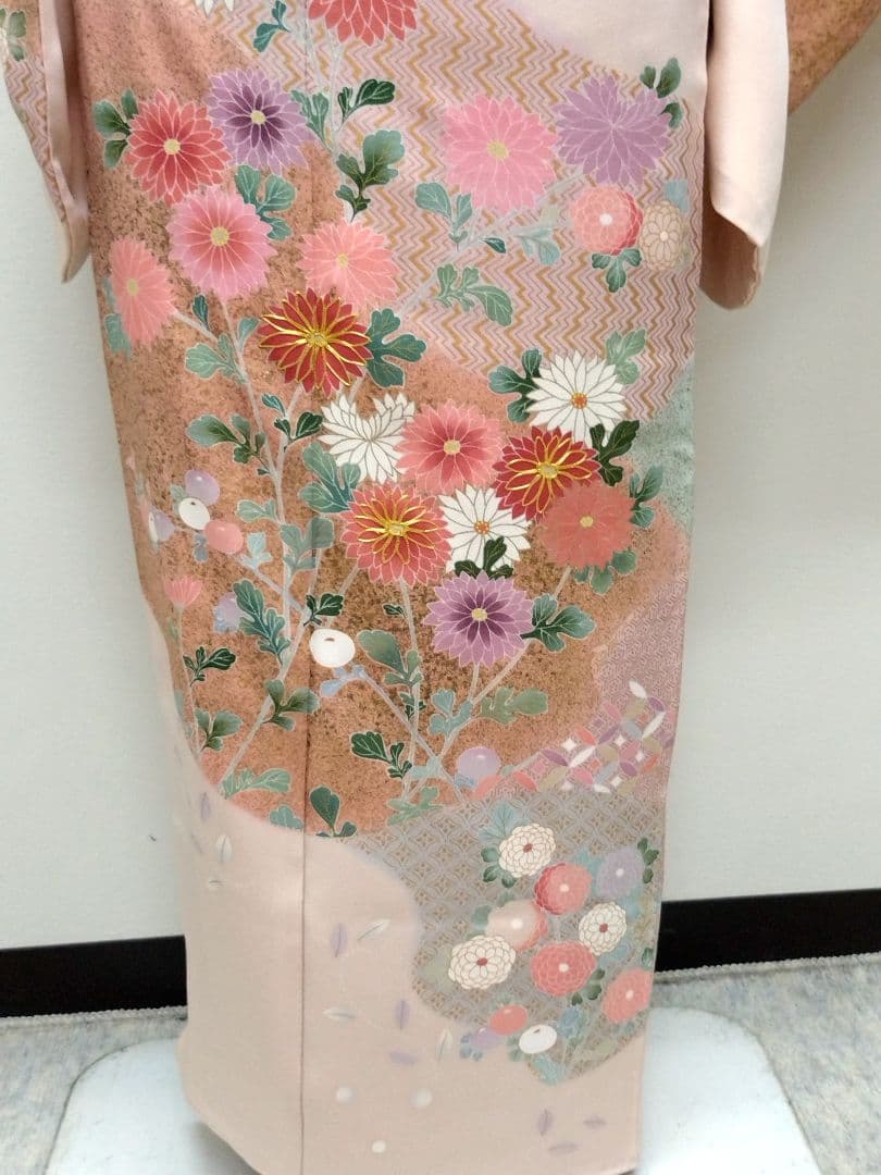 949 半額セール 薄ピンク系 作家もの 友禅訪問着 4点フルセット - メルカリ