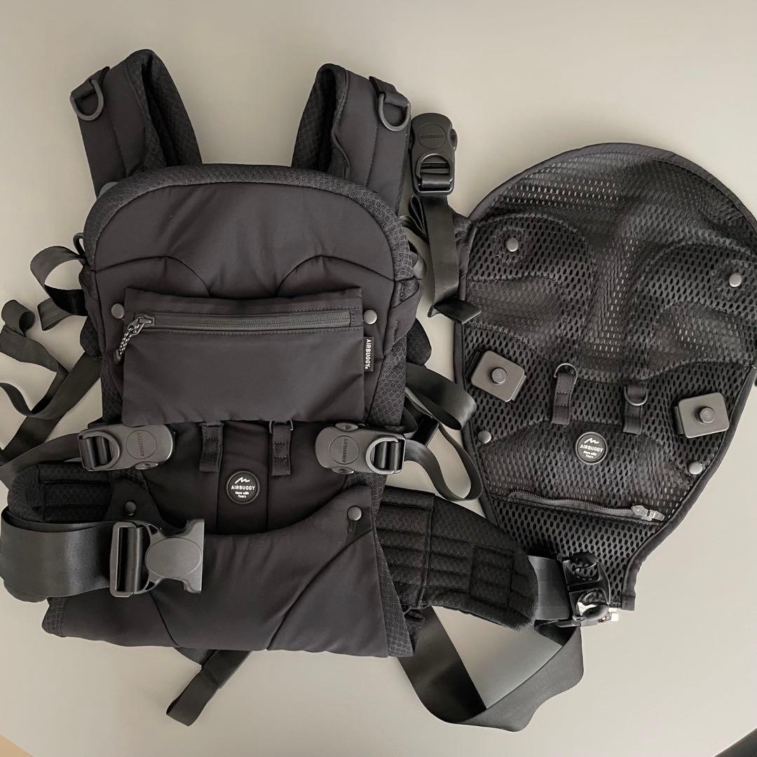 ユウキAIRBUGGY エアバギーブラック 抱っこひも AIRBUGGY（エアバギー） 【公式】直営店限定 ベビーキャリア コンフォ