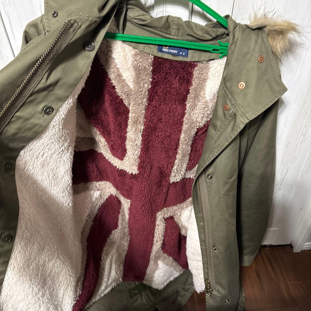 《希少美品》フレッドペリー　ユニオンジャック　ライナー付き　ファー　モッズコート
