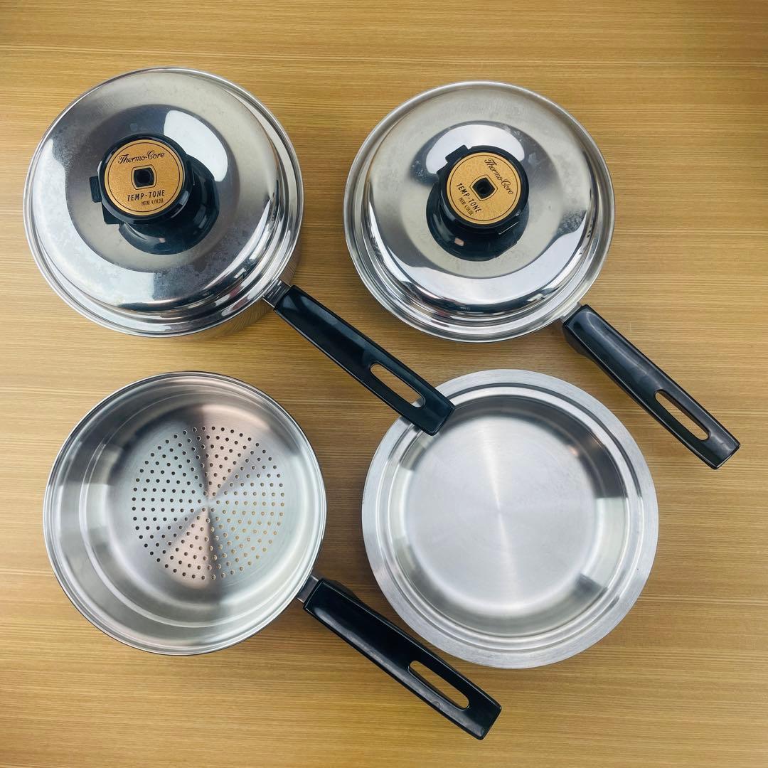 TEMP-TONE Thermo Core ステンレス 片手鍋 無水鍋 USA - メルカリ