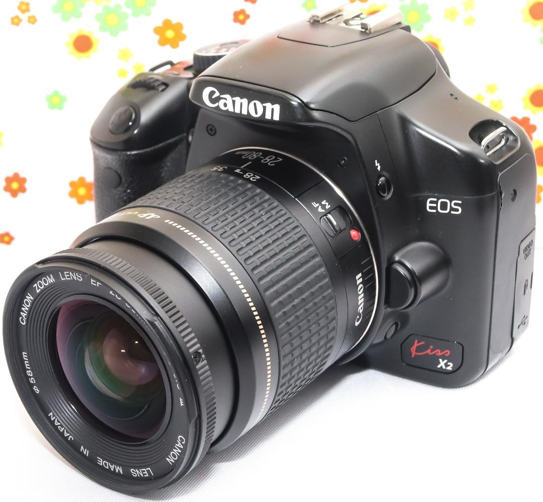 美品 キャノン Canon kiss x2☆スマホに転送☆お手軽一眼レフ♪ ☆スマホに送れる一眼レフ☆WiFi☆ キャノンEOS Kiss X2ISセット