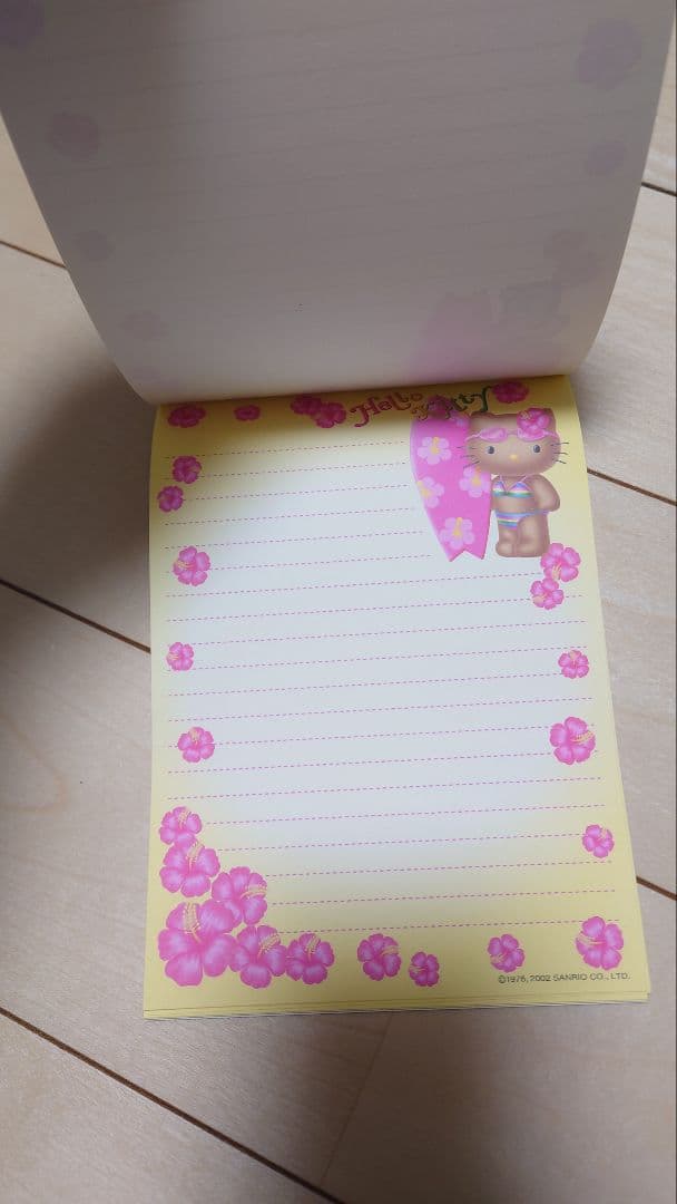 2002年 日焼けキティメモ帳 ガングロギャル ハイビスカス 平成レトロ