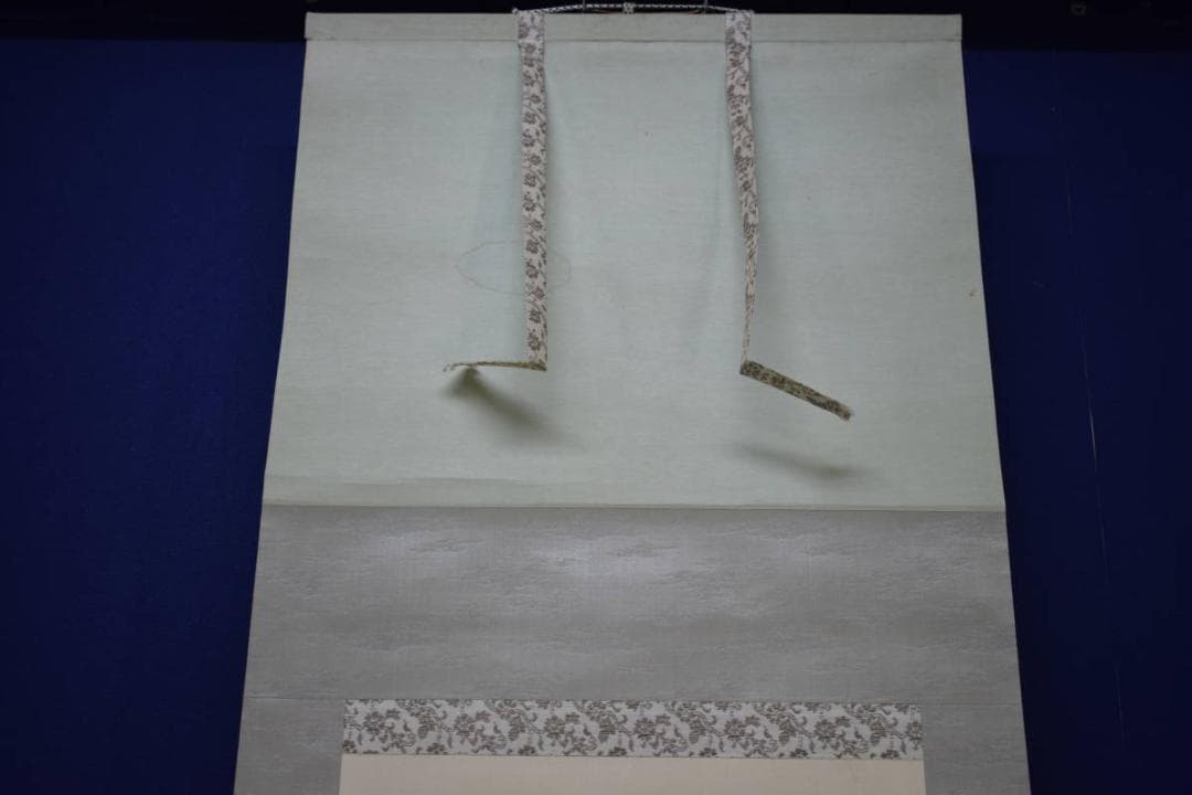 真作/（賛）陸軍中将/堀内文次郎/文治郎/伊勢神宮画賛/布袋屋掛軸HJ