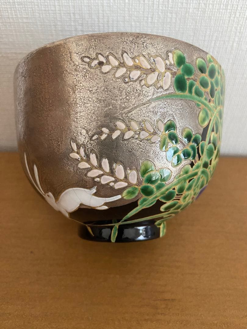 抹茶茶碗 乾山 山崎窯 浅野紫仙 - メルカリ