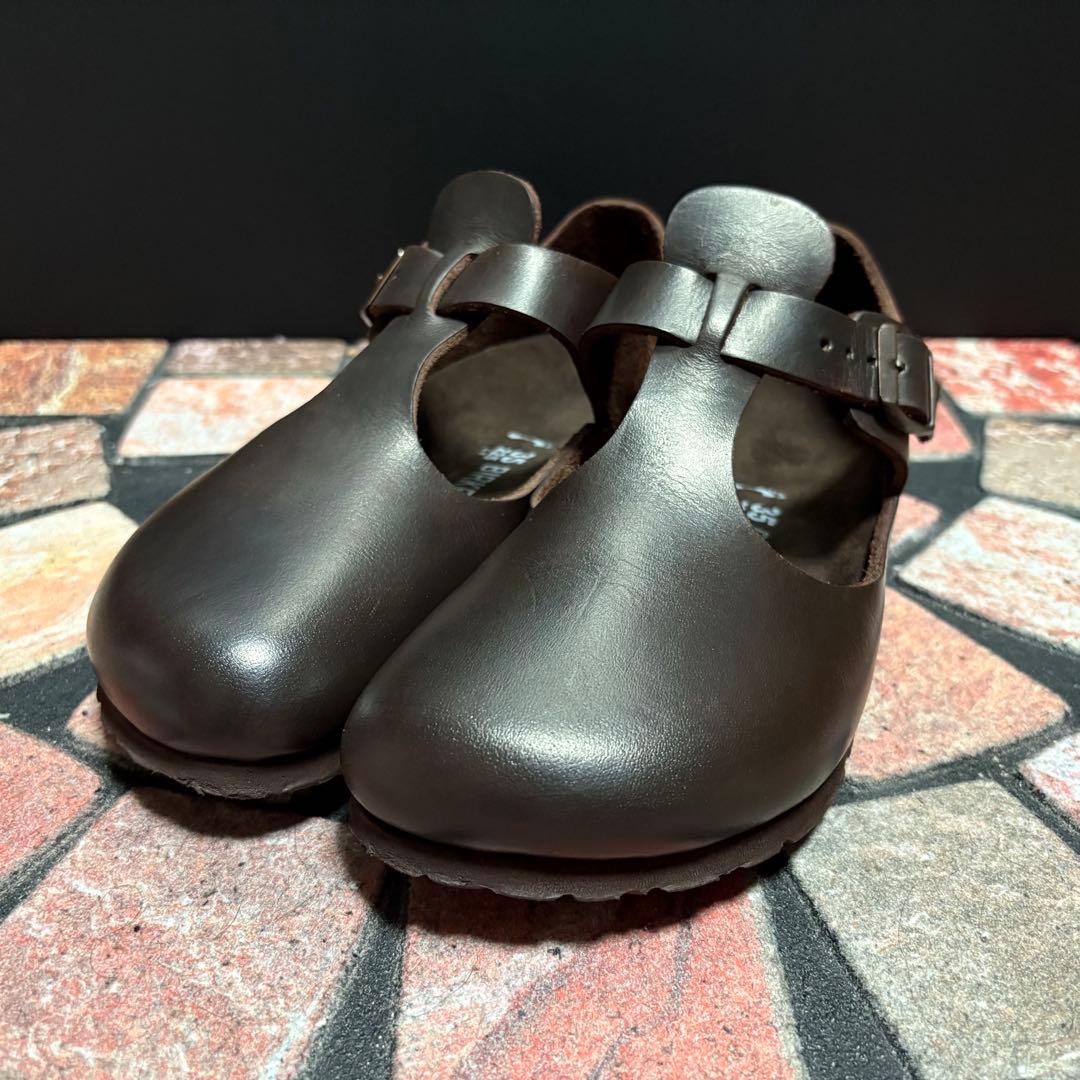 極美品　ビルケンシュトック　サンダル　22.5cm サボ　Tストラップ　ブラウン