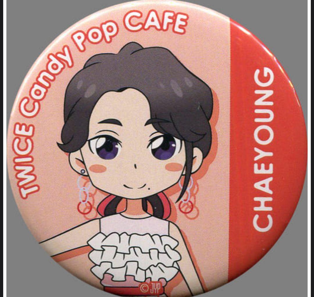 チェヨン TWICE Candy Pop CAFE 缶バッジ(アニメキャラクター - メルカリ