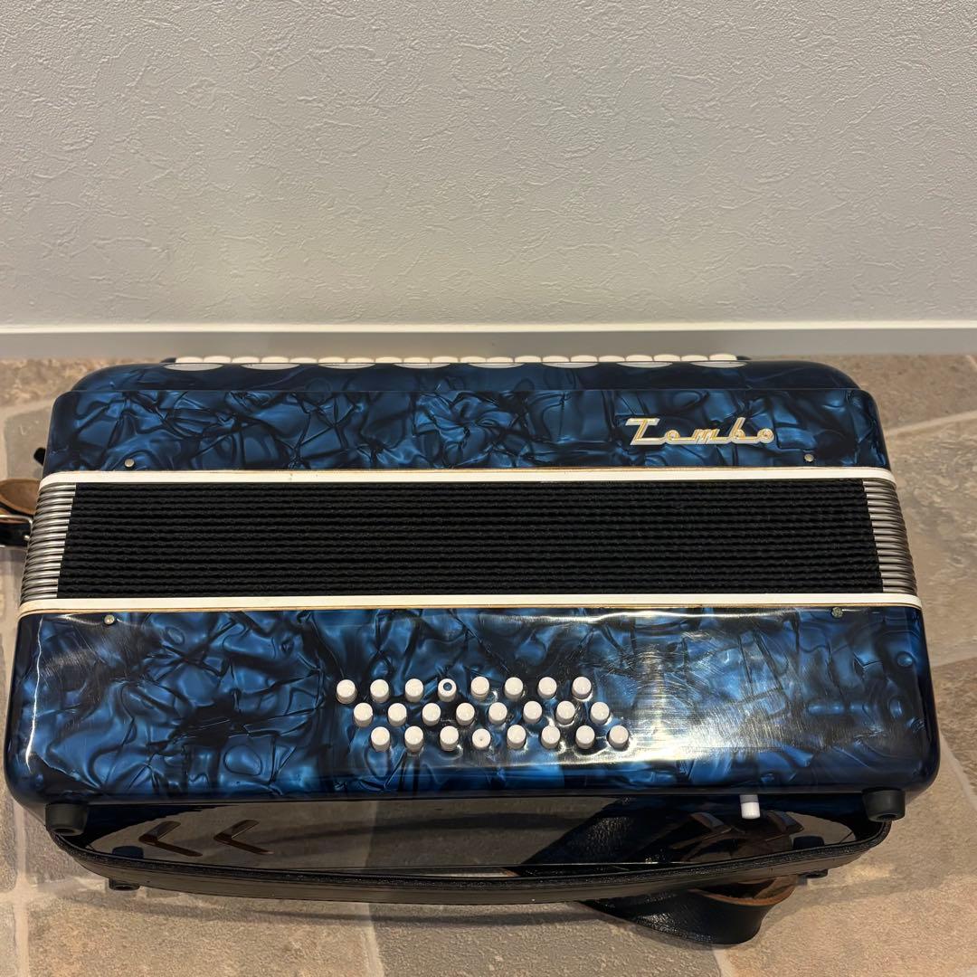 極美品】TOMBO トンボアコーディオン No.241 ブルー