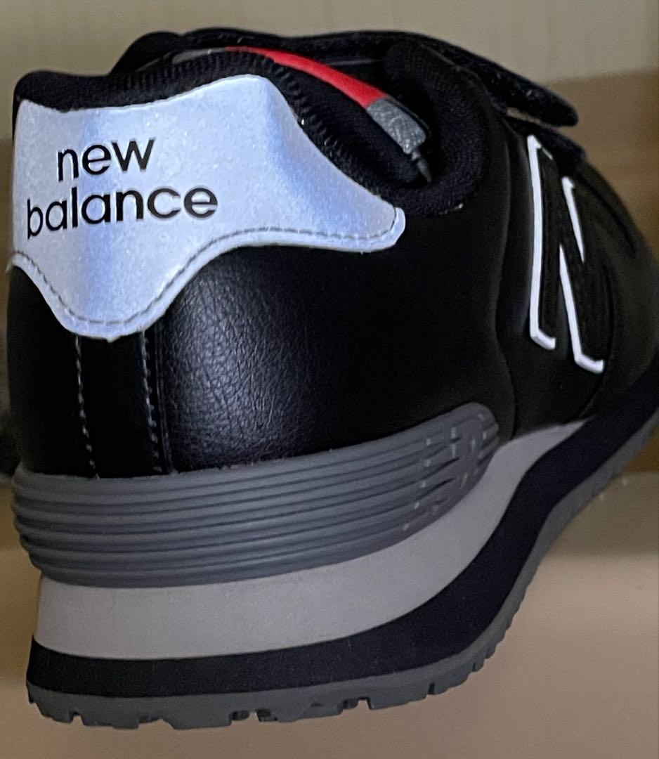 【新品】 安全靴　ニューバランス 24.5cm マジックテープ 黒