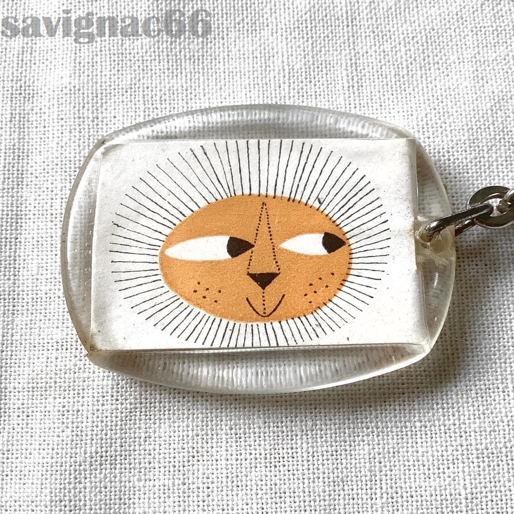 60s フレンチキーホルダー LE PROGRES ライオン 顔 サヴィニャック