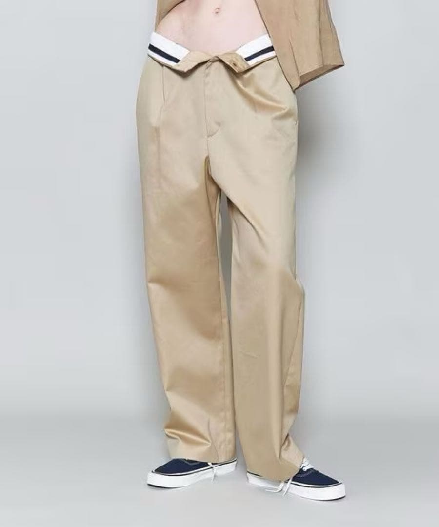 6(ROKU)＞コットン チノ パンツ　34 ロク 6(ROKU)＞コットン チノ パンツ ブラック