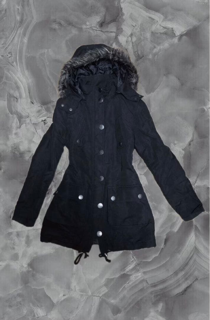 平成ギャルお兄系ミリタリージャケットグランジY2Kモッズコートファー