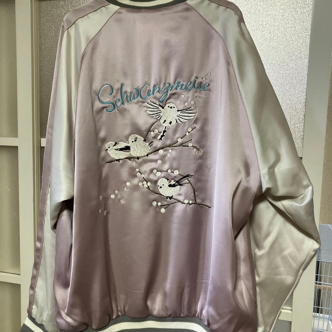 グラニフ シマエナガ スカジャン Lサイズ - メルカリ