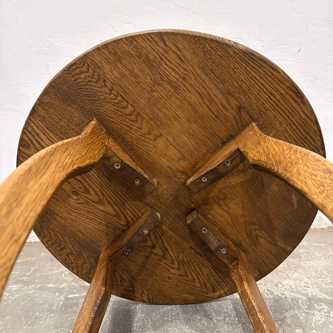 年末年始saleヴィンテージ 木製サイドテーブル ラウンドテーブル