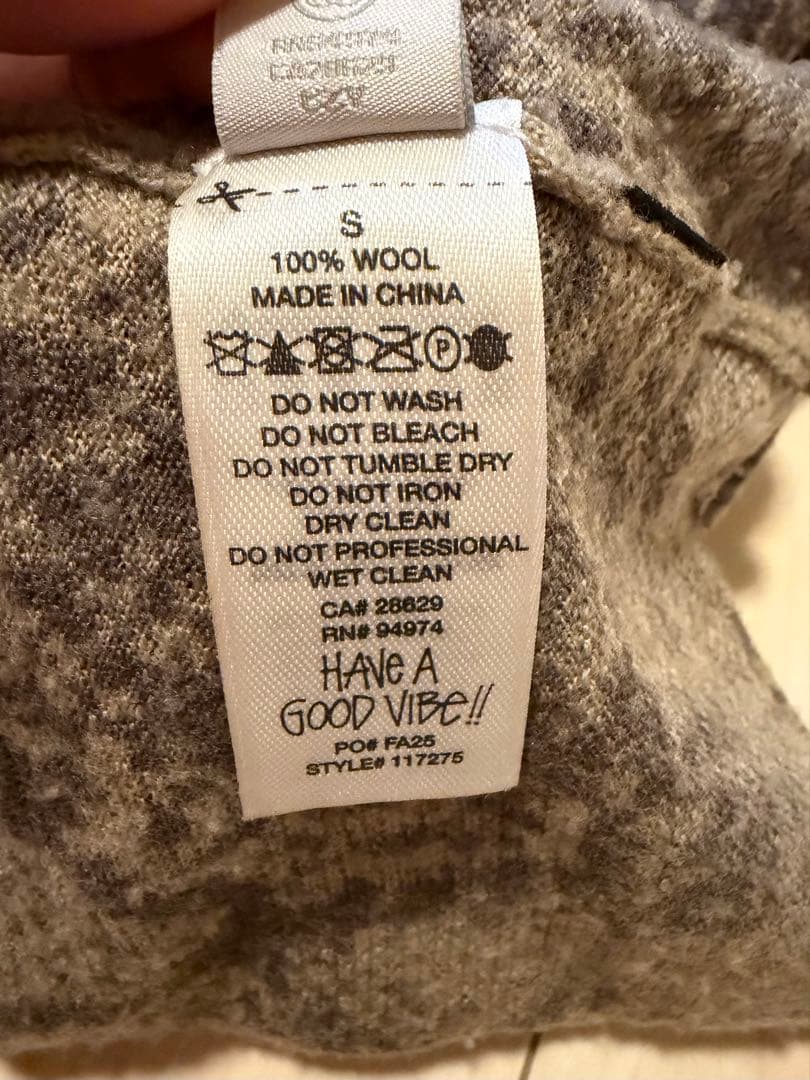 Stussy Python Fine Wool Sweater / Khaki - メルカリ