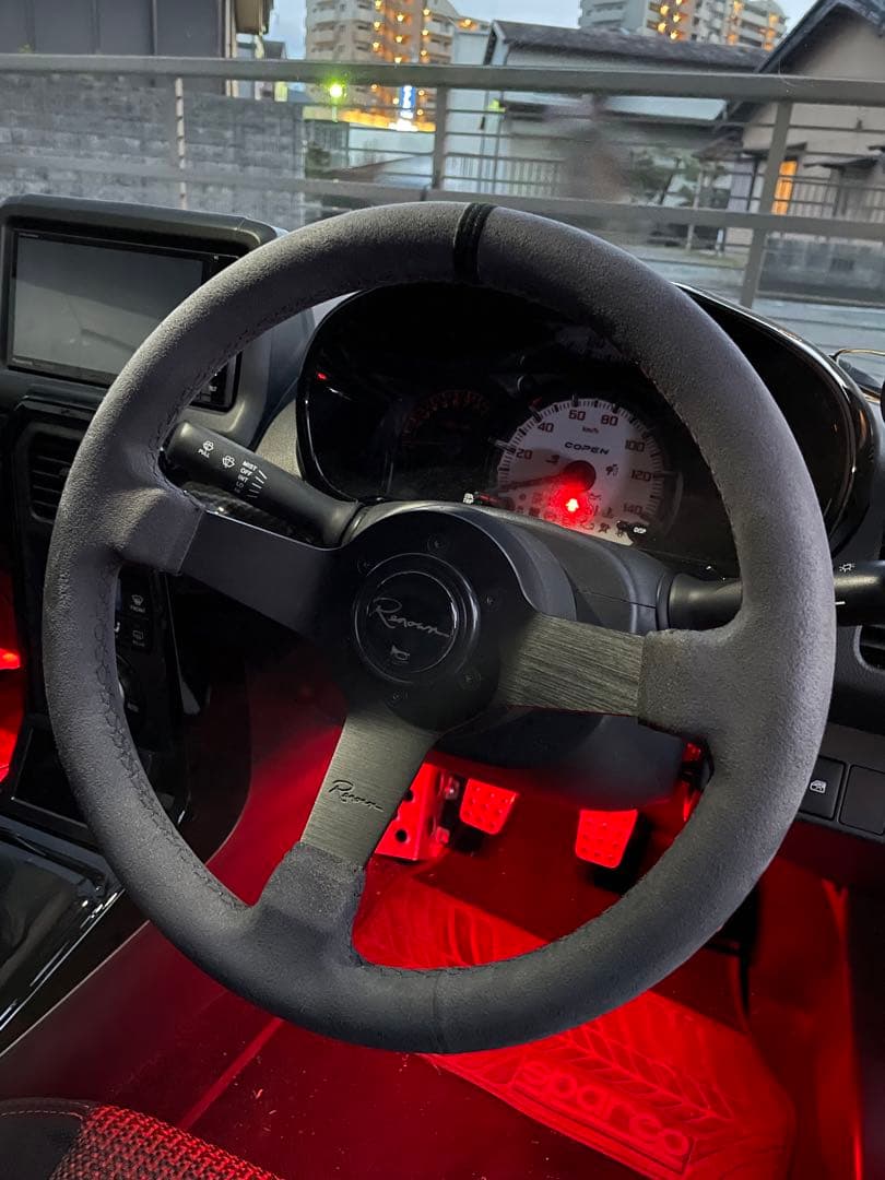 レナウン ステアリング 34φ アルカンターラ - メルカリ