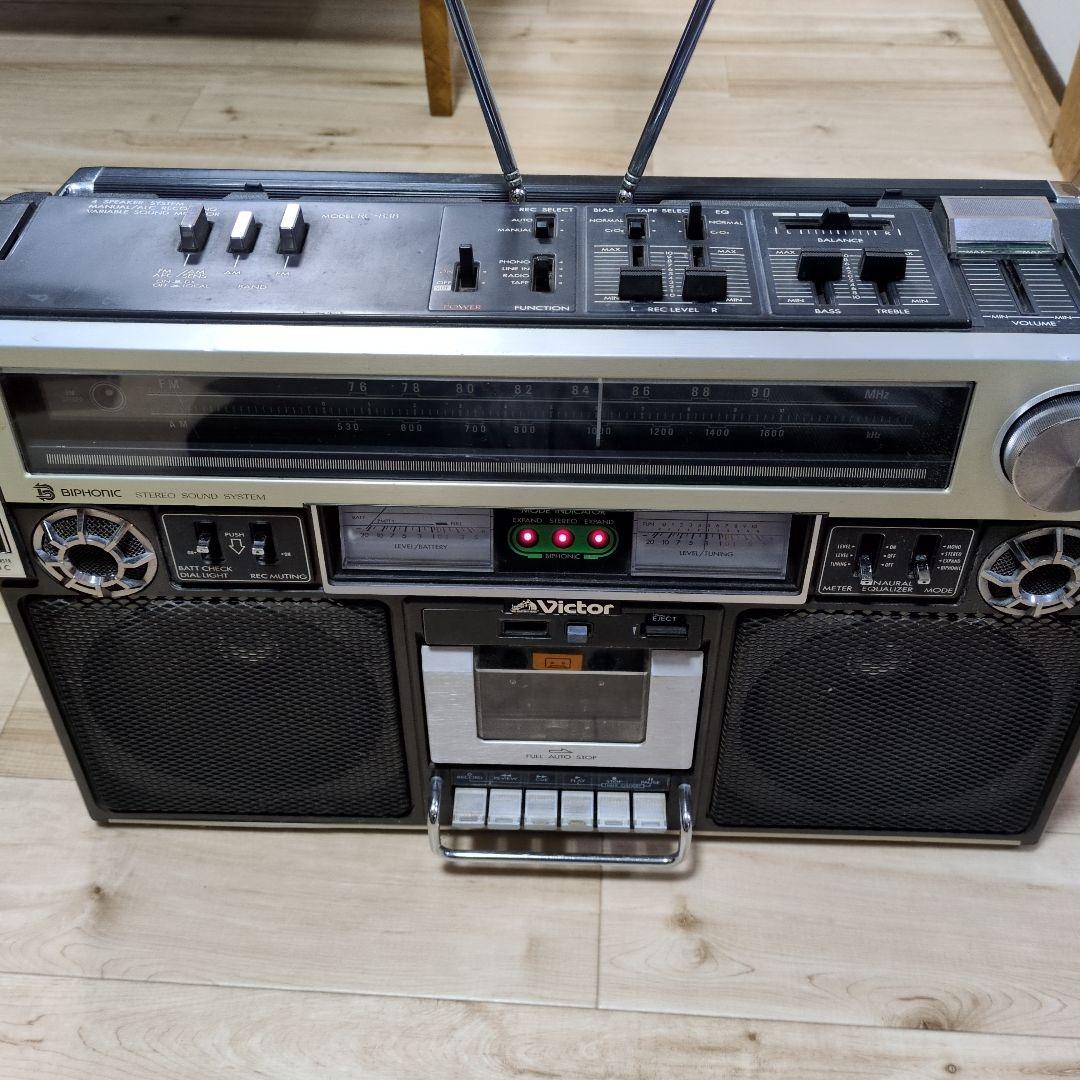 レトロ　Victor PC-138 ラジカセ 楽天市場】ビクター CDラジカセ 【中古】 VICTOR RV-X70 ドラムカン