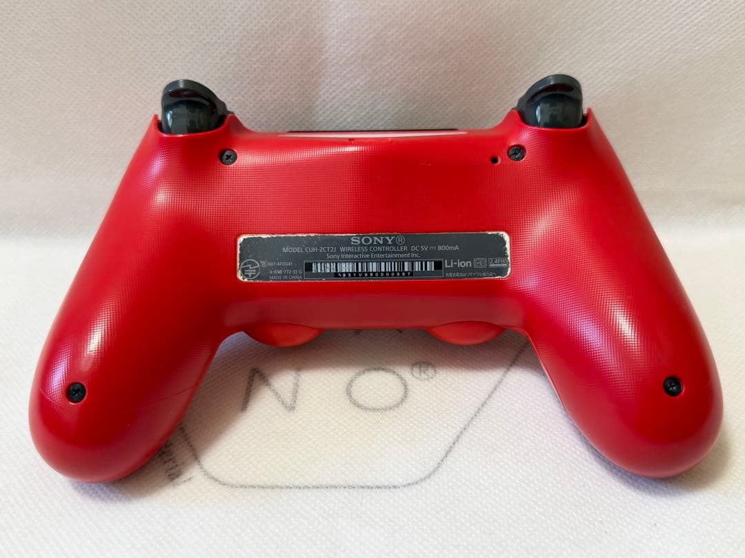 PS4 ］純正ワイヤレスコントローラー デュアルショック4 マグマレッド