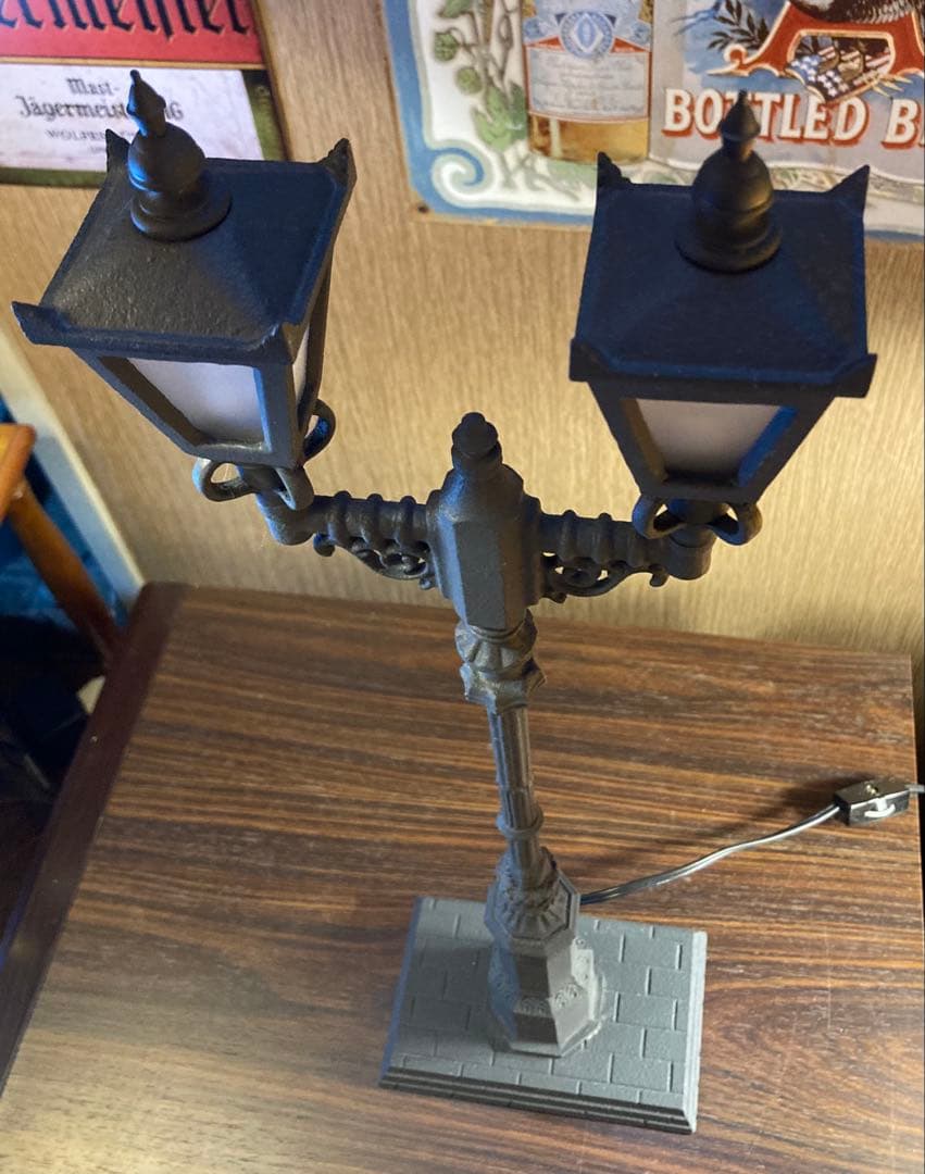 ガス灯 アンティーク ランプ 西洋 街灯 昭和レトロ 置物 オブジェ 外灯