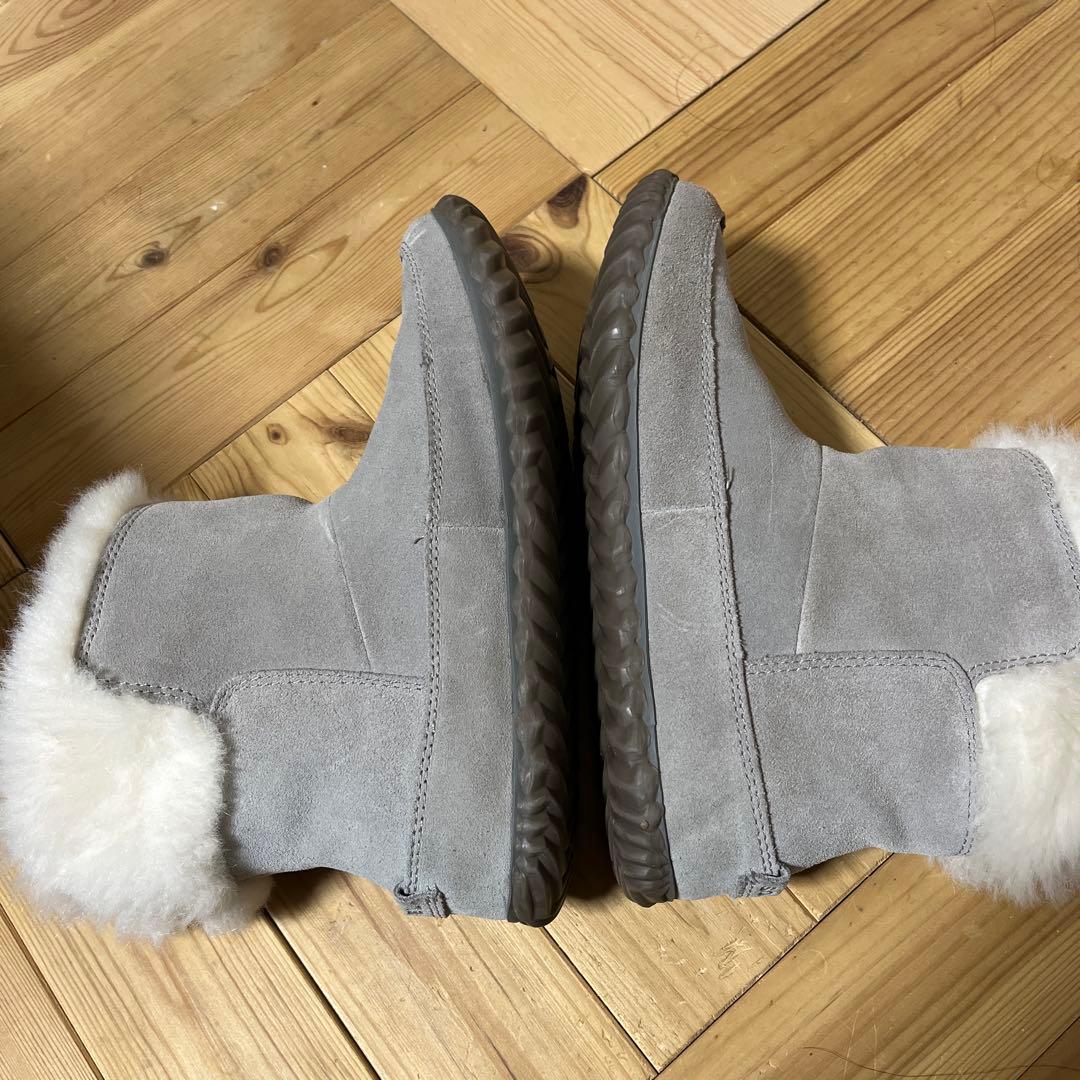 SOREL グレー ムートンブーツ ファー付き - メルカリ