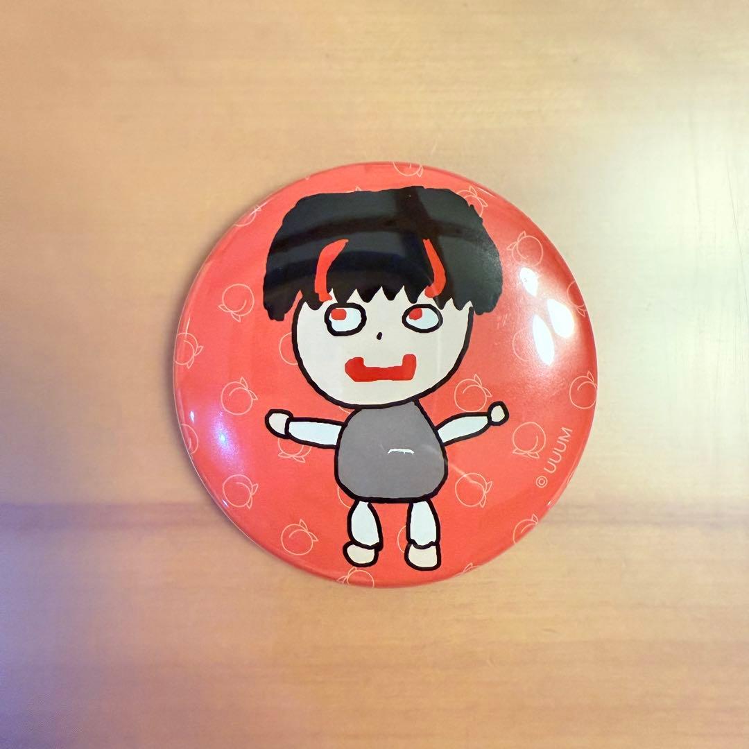 ゆあんくん 】 カラフルピーチ 直筆イラスト缶バッジ からぴち 横浜
