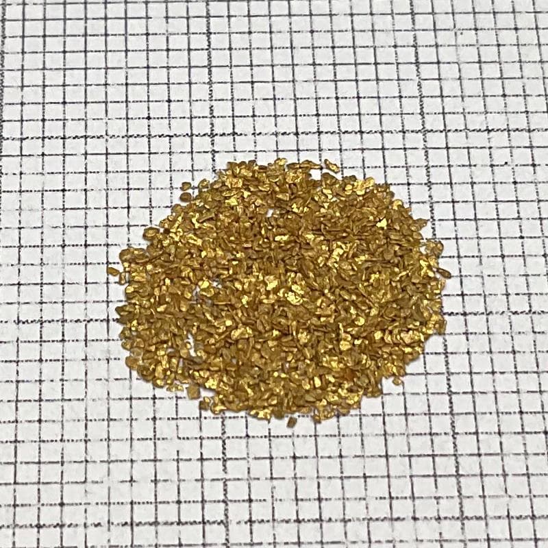 砂金☆北海道新十津川町 総富地川産☆ 1500粒程度 0.381g - メルカリ