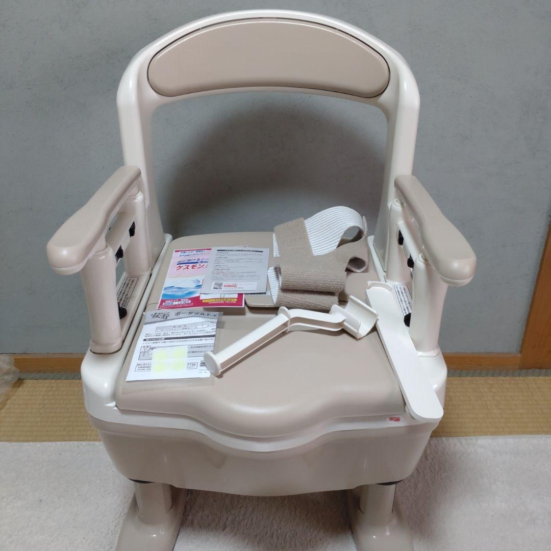 アロン化成　安寿　ジャスピタ　標準便座　品番533920　ポータブルトイレ アロン化成 安寿 ポータブルトイレ ジャスピタ 標準便座 ブラウン 533