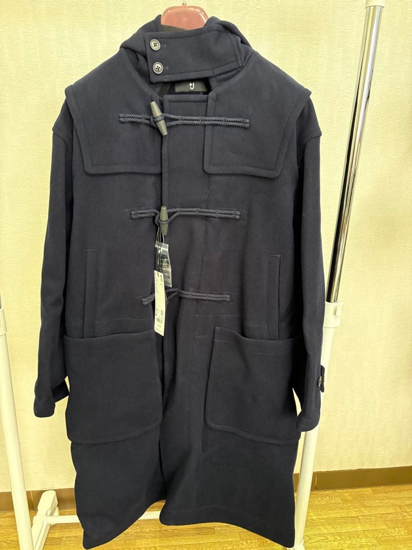 ユニクロ ウールオーバーサイズダッフルコート ネイビー Mサイズ