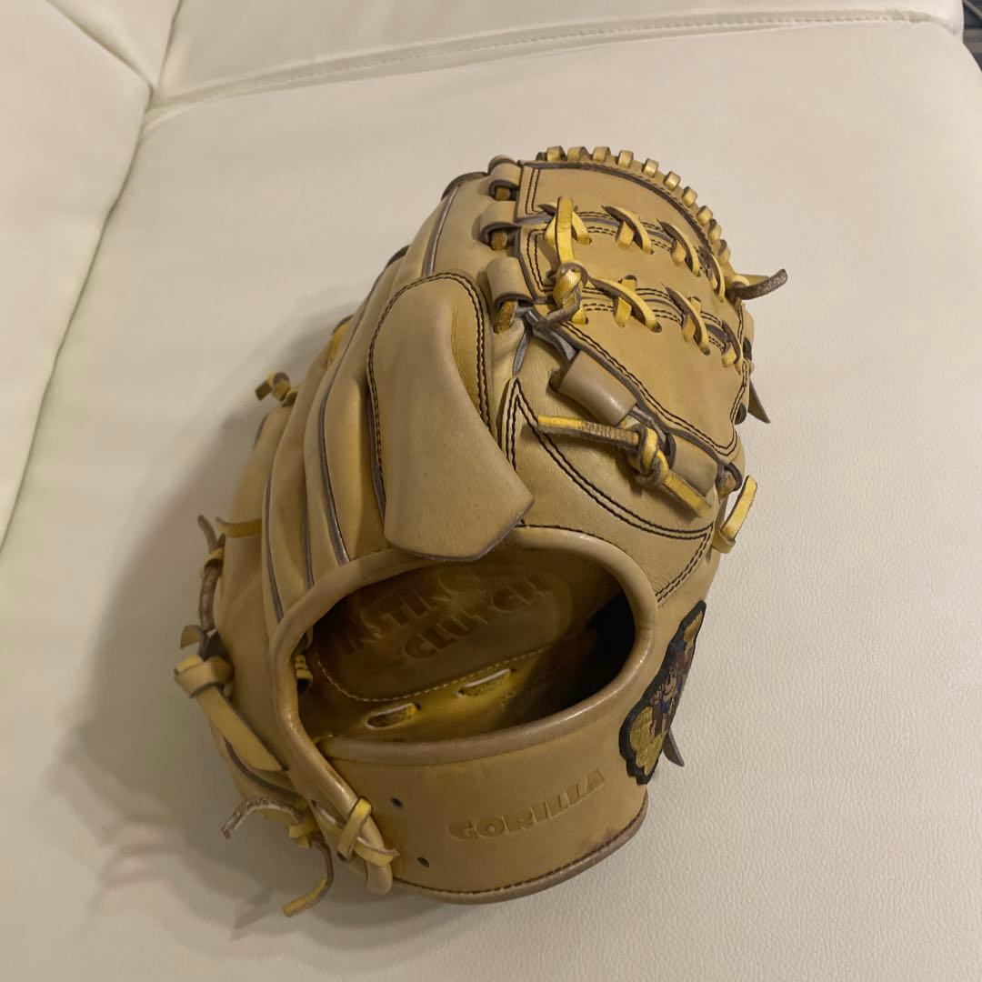 硬式用　ゴリラ印　右投手用　グローブ　最終値下げ 即決可 硬式 グラブ ごりら印の野球道具 ごりら GORILLA 投手 BOMBER ボンバー