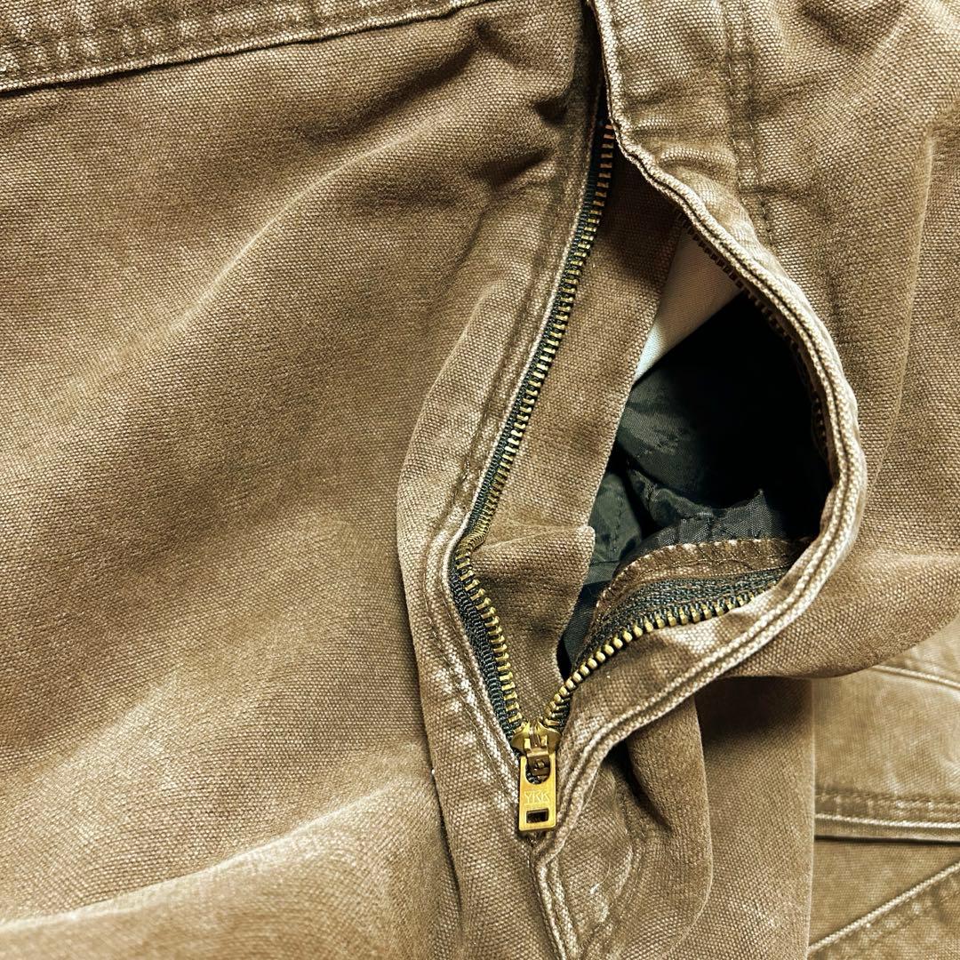 カーハートオーバーオールダブルニーダック地ペインターパンツw50革