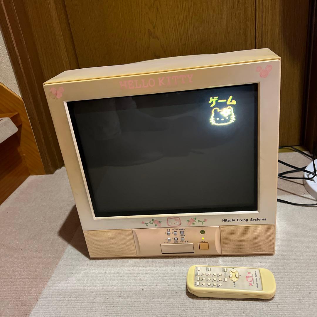 日立⭐︎サンリオHello Kitty⭐︎ブラウン管テレビ2001年式⭐︎訳あり品