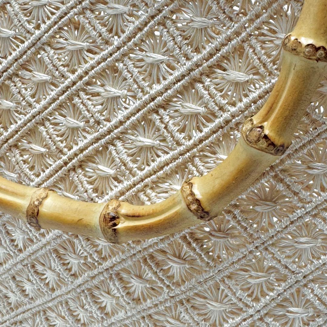 アバカ バンブーバッグ M+abaca 花繋ぎ 夏単衣 6600の通販はau PAY