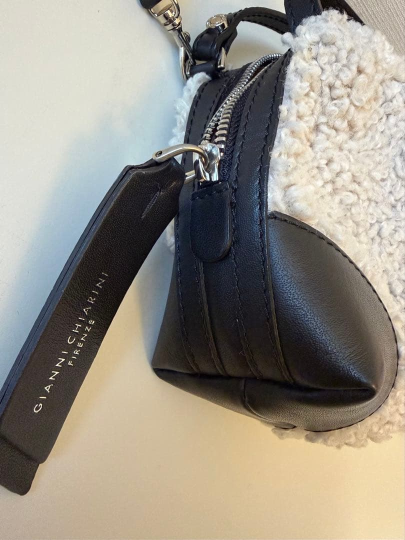 GIANNI CHIARINI ジャンニ キアリーニ ALIFA ボア バッグS - バッグ