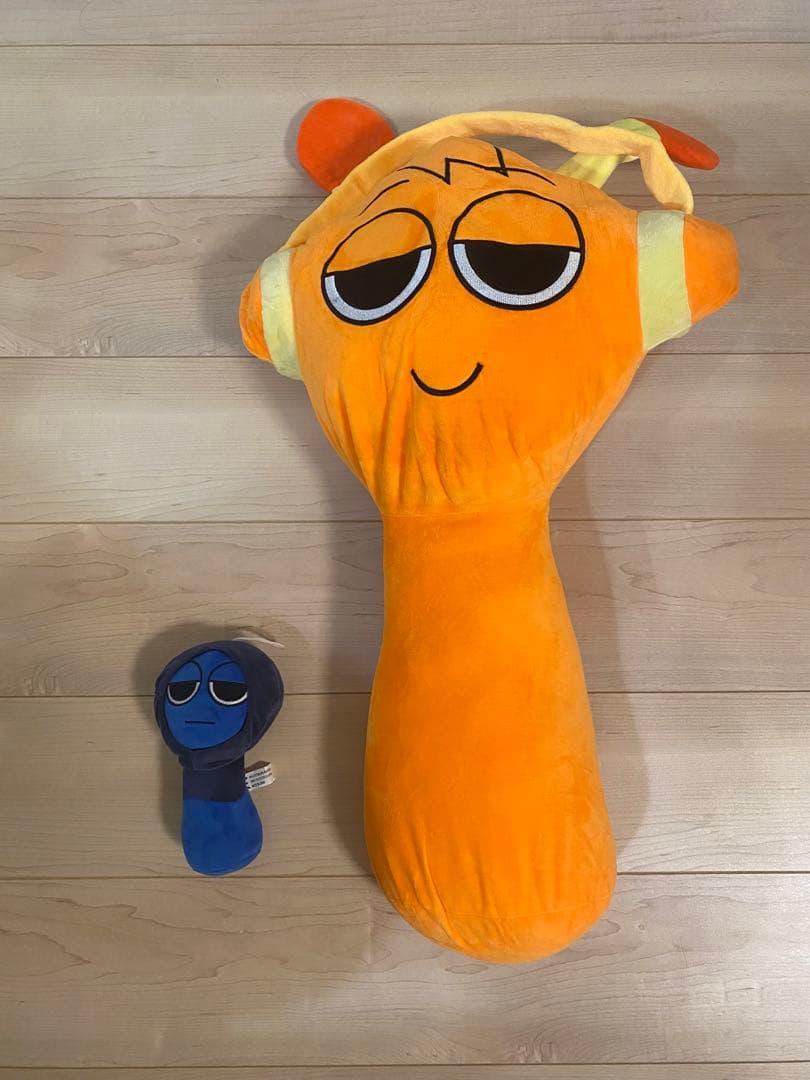 新品】スプランキー ぬいぐるみ BIG 特大 オレン - メルカリ
