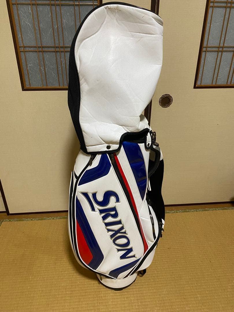 Srixon キャディバッグ ホワイト・ブルー・レッドの通販はau PAY