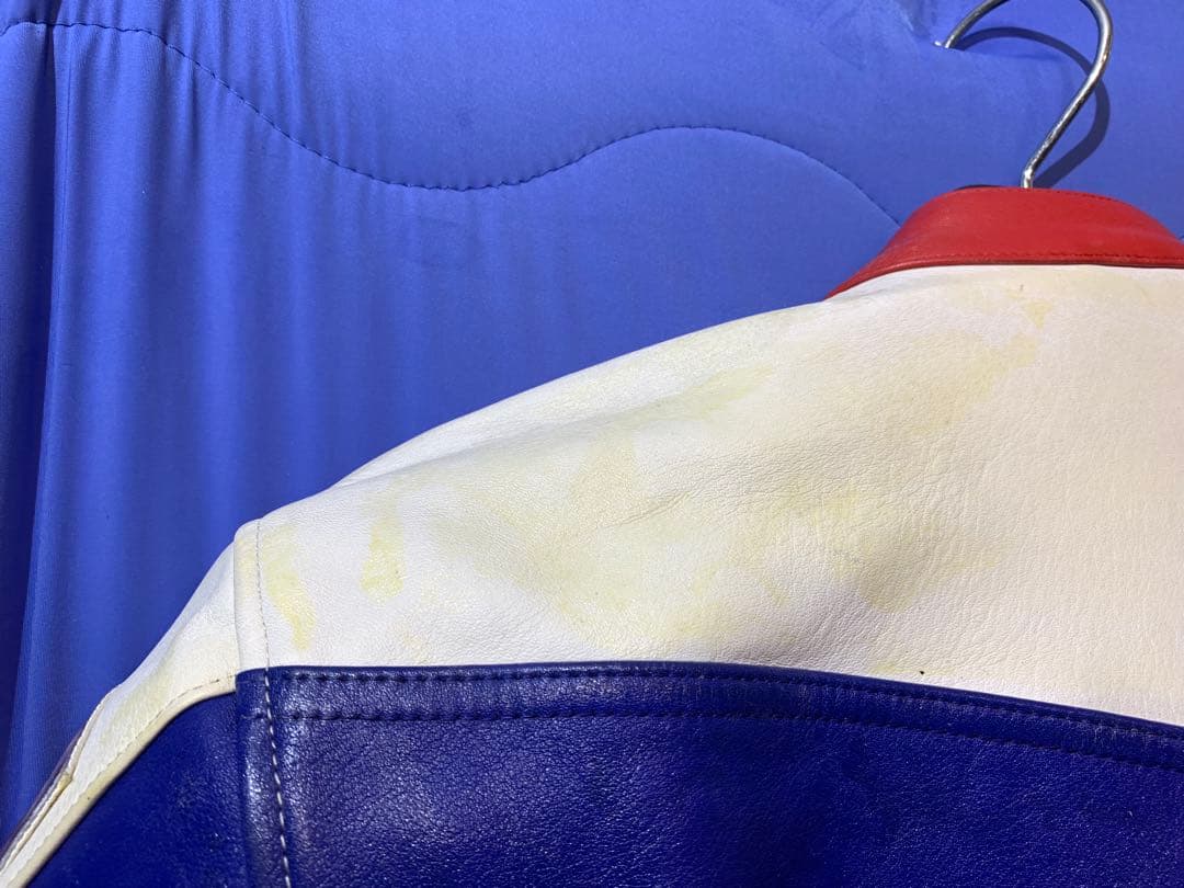 プロフ必読）様専用 NANKAI レザーツナギ 青赤白 MFJ Lサイズ - メルカリ