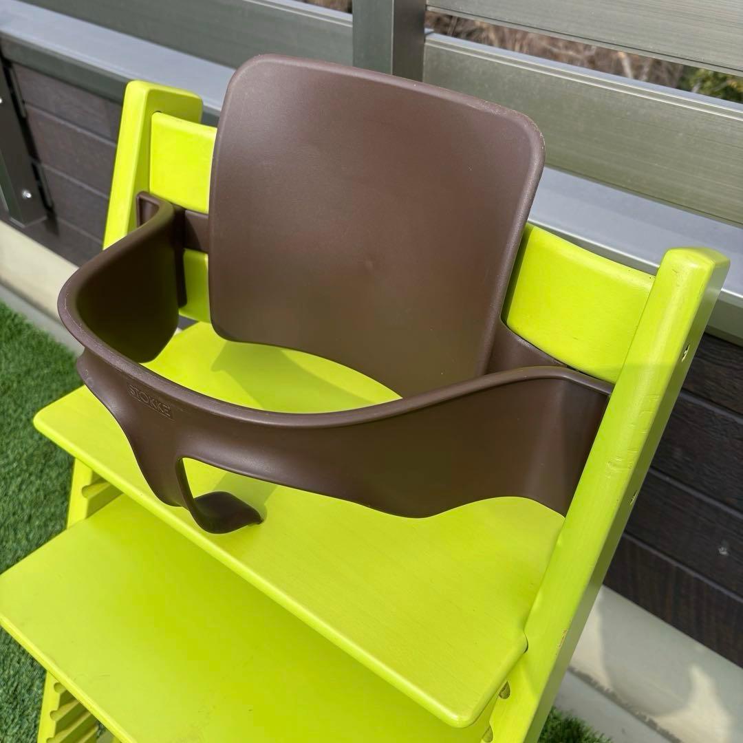 新型 良品 廃盤カラー ライムグリーン ベビーセット ストッケ トリップ